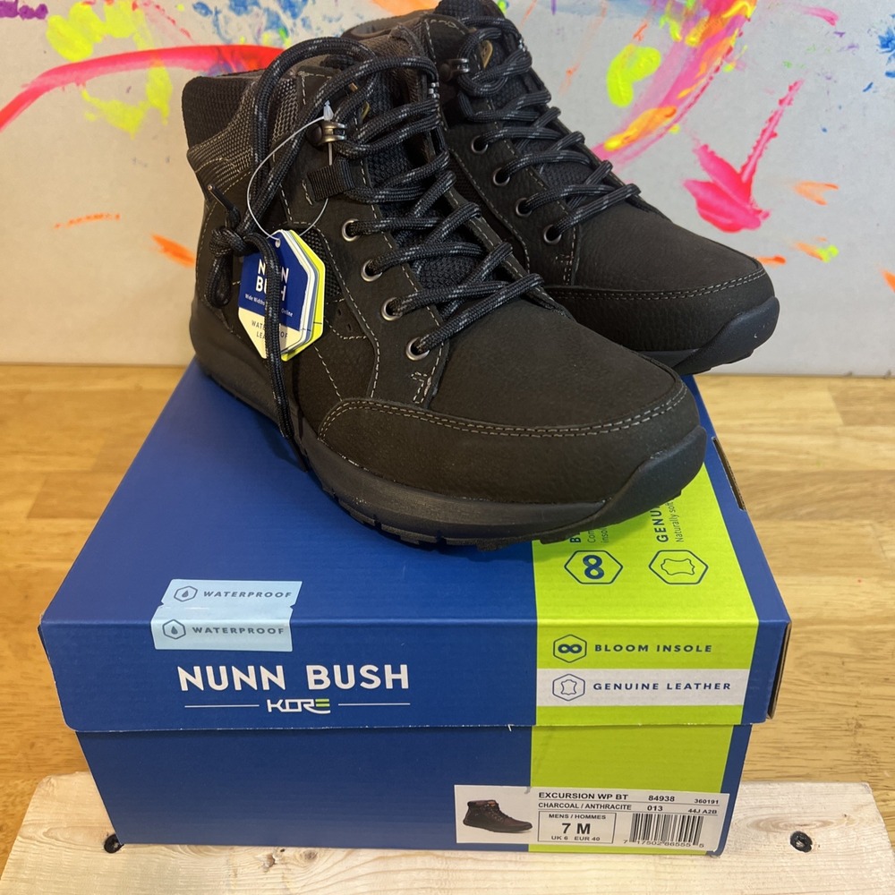 NUNN BUSH Excursion Waterproof Genuine Leather Boots/Comfort Gel Sz 7